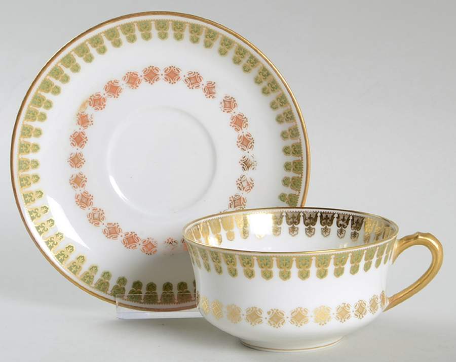 Schleiger 280-2 Flat Cup & Saucer Set by Haviland-1