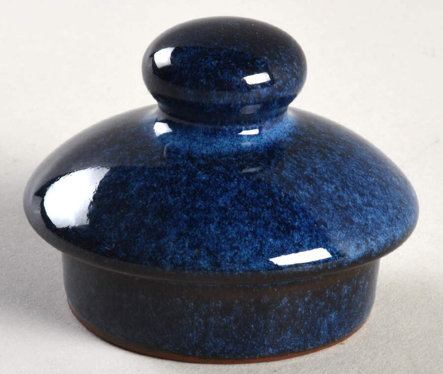 Suffolk Tableware Blue Lid for Small Teapot by Henry Watson-1