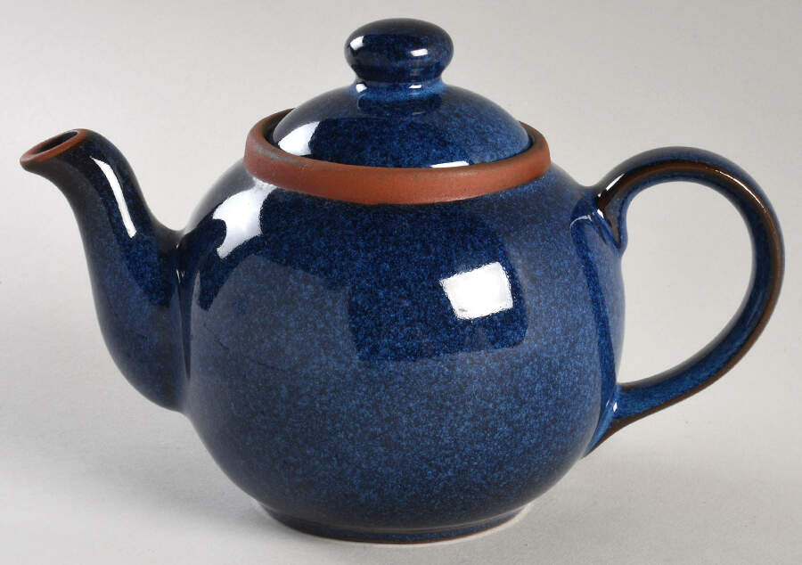 Suffolk Tableware Blue Small Teapot & Lid by Henry Watson-1