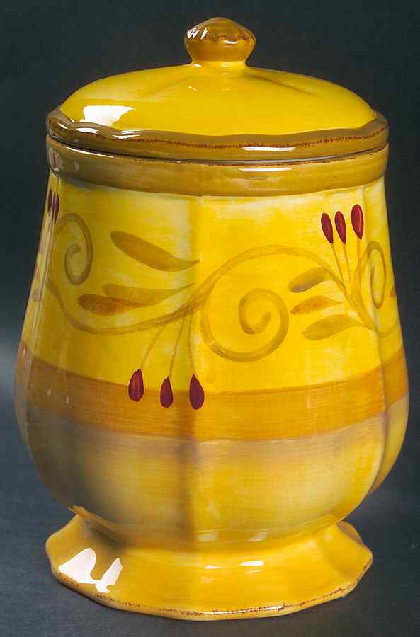 Italian Villa Medium Canister & Lid by Home Trends-1