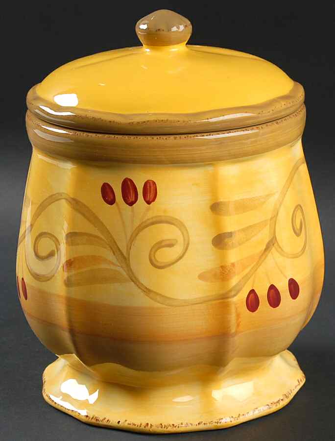 Italian Villa Small Canister & Lid by Home Trends-1