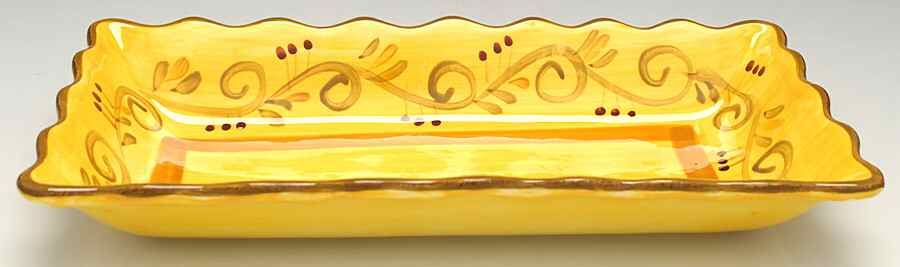 Italian Villa 17" Rectangular Tray by Home Trends-1