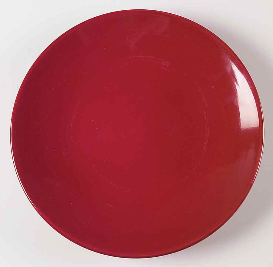Verdona Red Dinner Plate by Home Trends-1