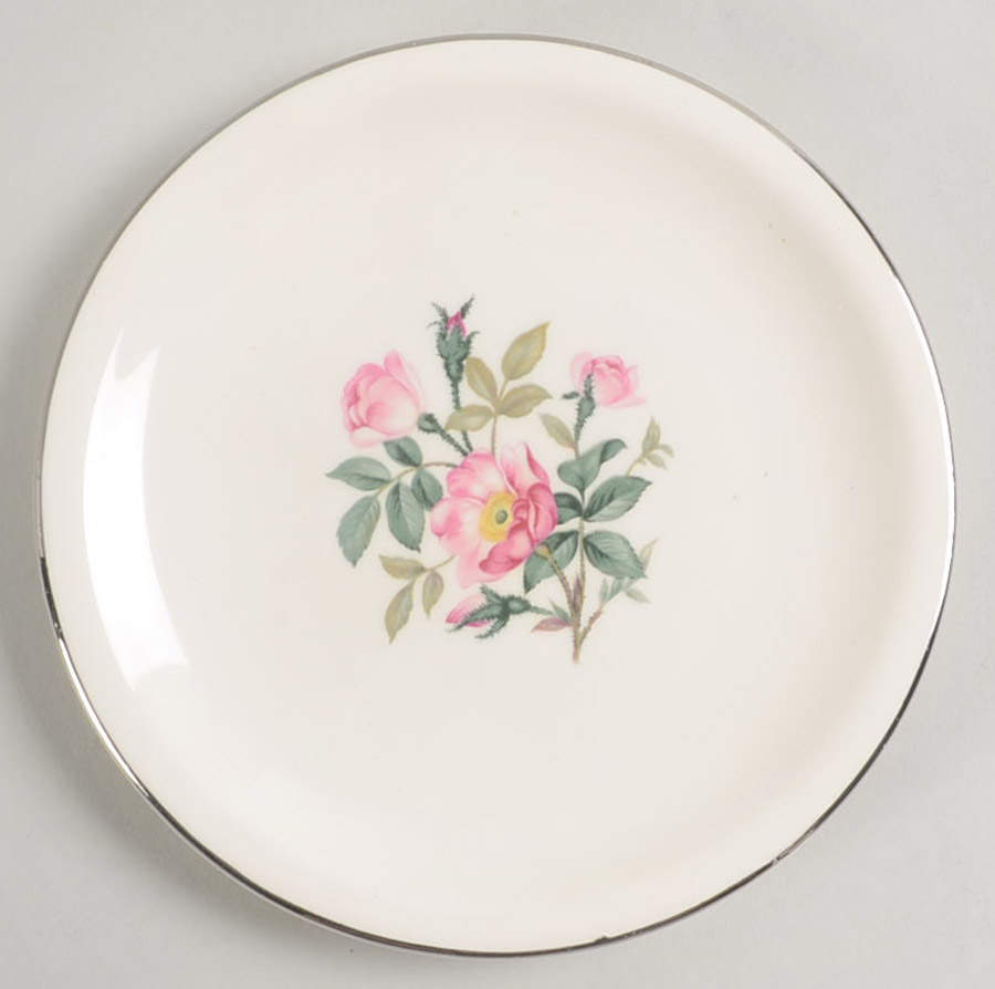 Wild Rose (Aladdin) Bread & Butter Plate by Harker-1