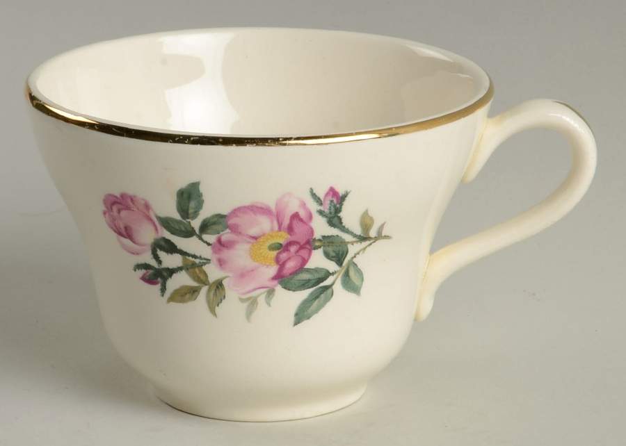 Wild Rose (Aladdin) Flat Cup by Harker-1