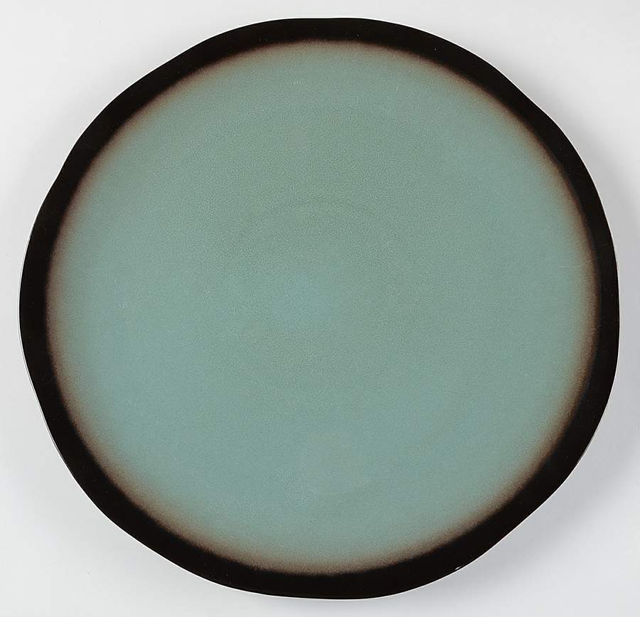 Thira Teal 14" Chop Plate (Round Platter) by Home-1
