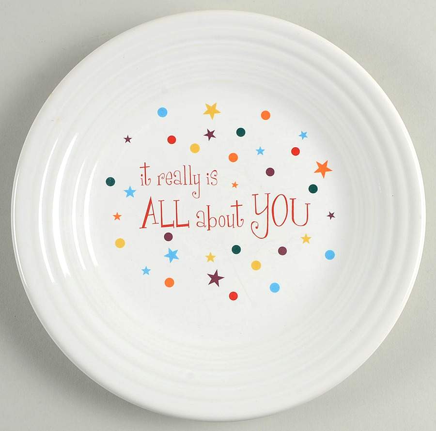 Fiesta All About You Luncheon Plate by Homer Laughlin -1
