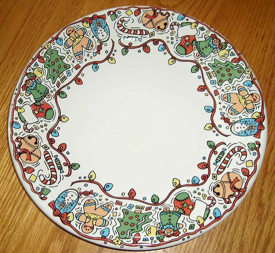 Holiday Fiesta Dinner Plate by Homer Laughlin -1
