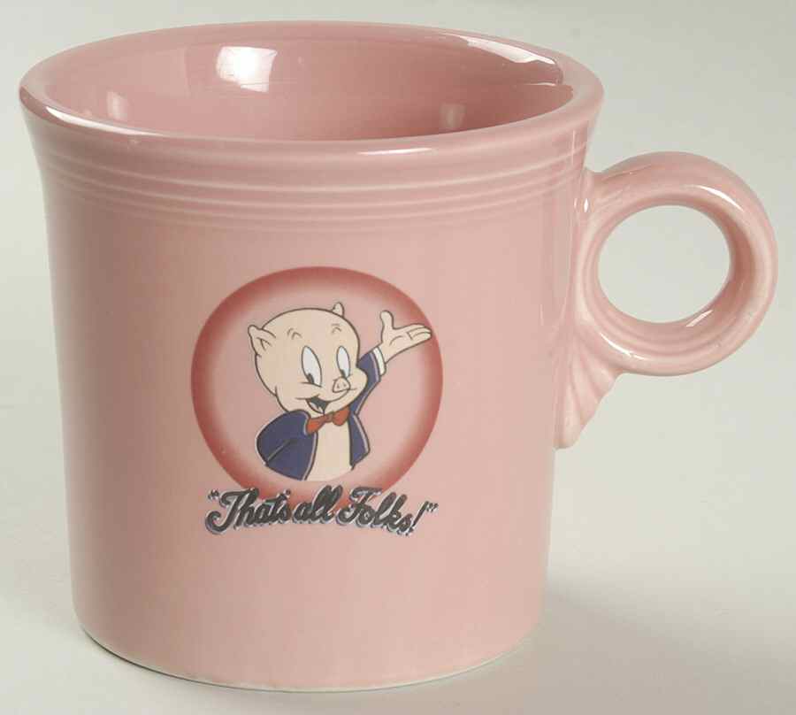 Fiesta Looney Tunes Rose Mug by Homer Laughlin -1