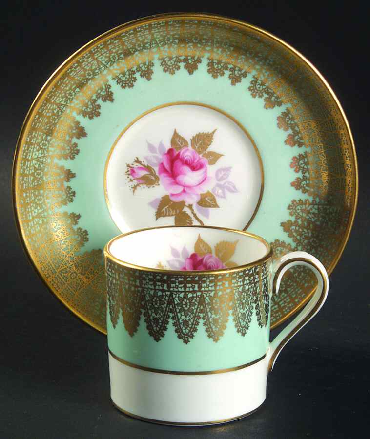 S347-2 Flat Demitasse Cup & Saucer Set by Hammersley-1