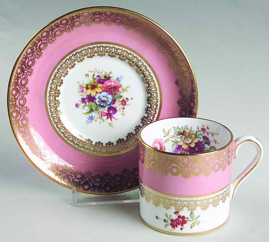 S466-24 Flat Demitasse Cup & Saucer Set by Hammersley-1