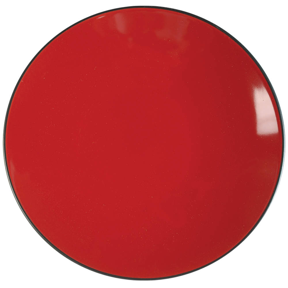 Worldview Red Black Dinner Plate by Home-1