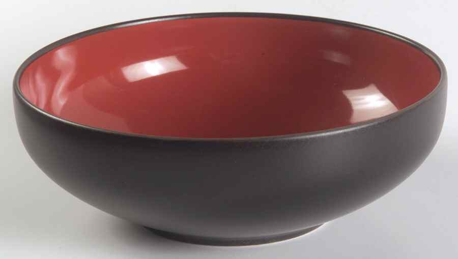 Worldview Red Black Soup/Cereal Bowl by Home-1