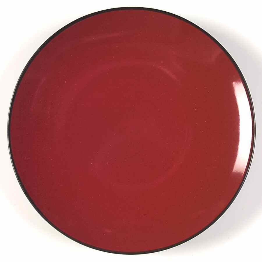Worldview Red Black Salad/Dessert Plate by Home-1