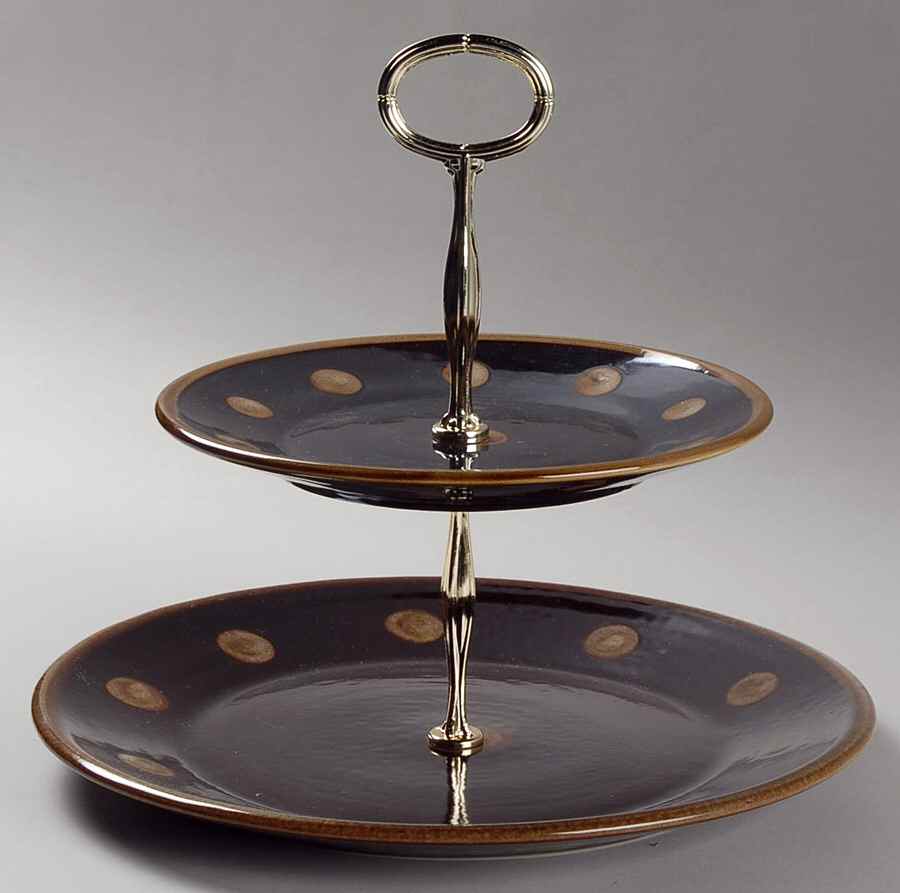 HAD7 2 Tiered Serving Tray (Dinner & Salad Plate) by M A Hadley-1