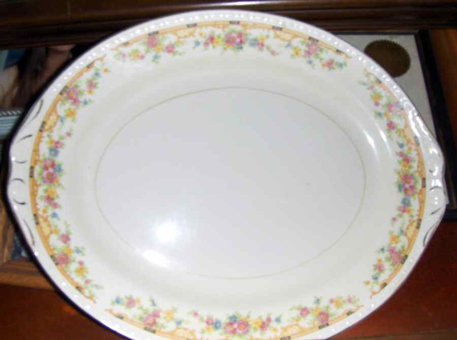 HLC3407 12" Oval Serving Platter by Homer Laughlin -1