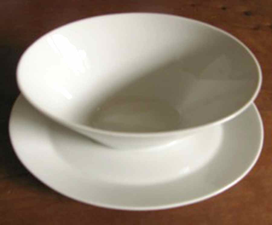HEJ112 Gravy Boat with Attached Underplate by Hertel Jacob-1