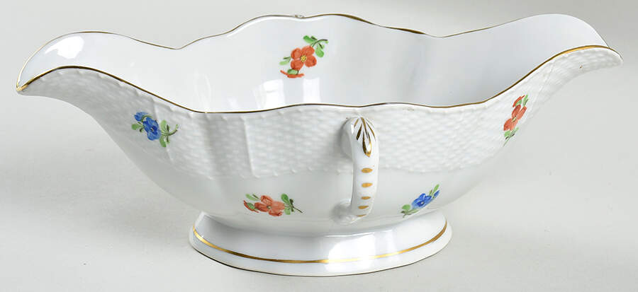 Kitty Gravy Boat by Herend-1