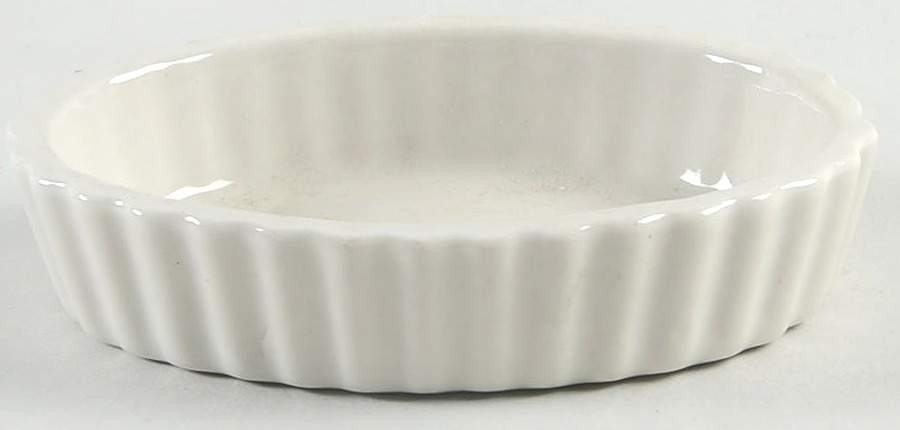 White 4" Souffle by Hall-1