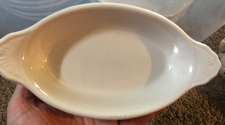 White 8" Augratin by Hall-1