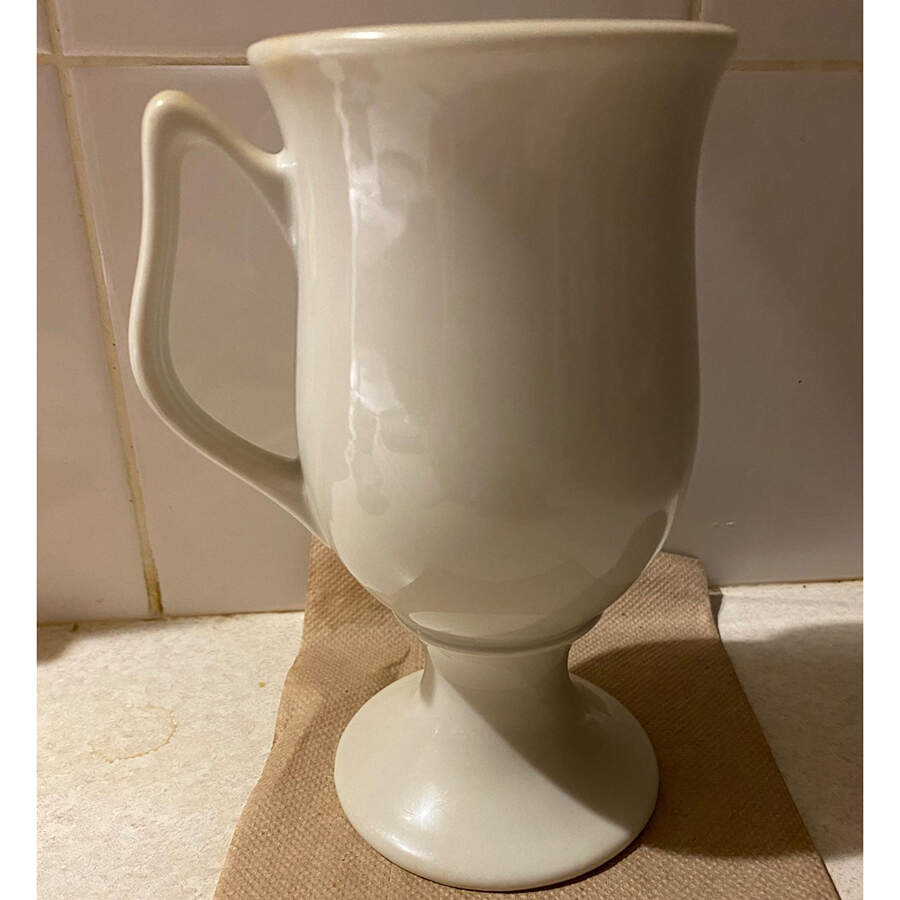 White Irish Coffee Mug by Hall-1