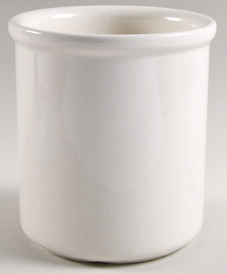 White 7" Utensil Holder by Hall-1