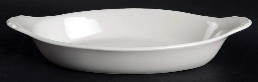 White 10" Augratin by Hall-1