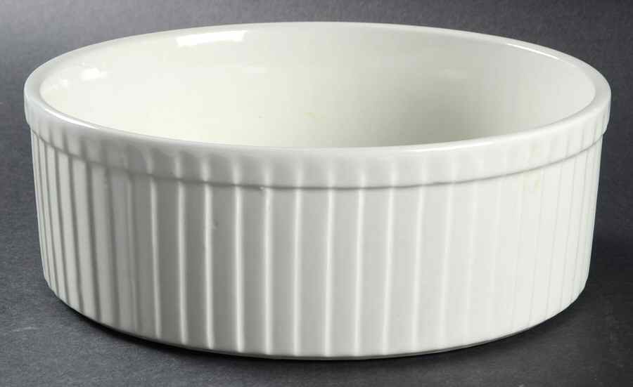 White 7" Souffle by Hall-1