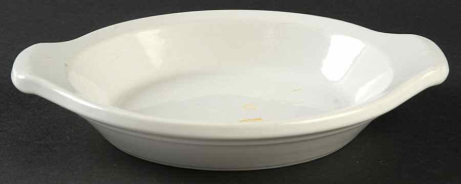 White 7" Shirred Egg Dish by Hall-1