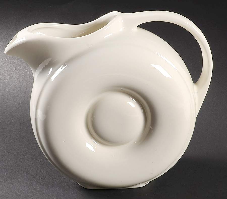 White 64 Oz Donut Jug by Hall-1