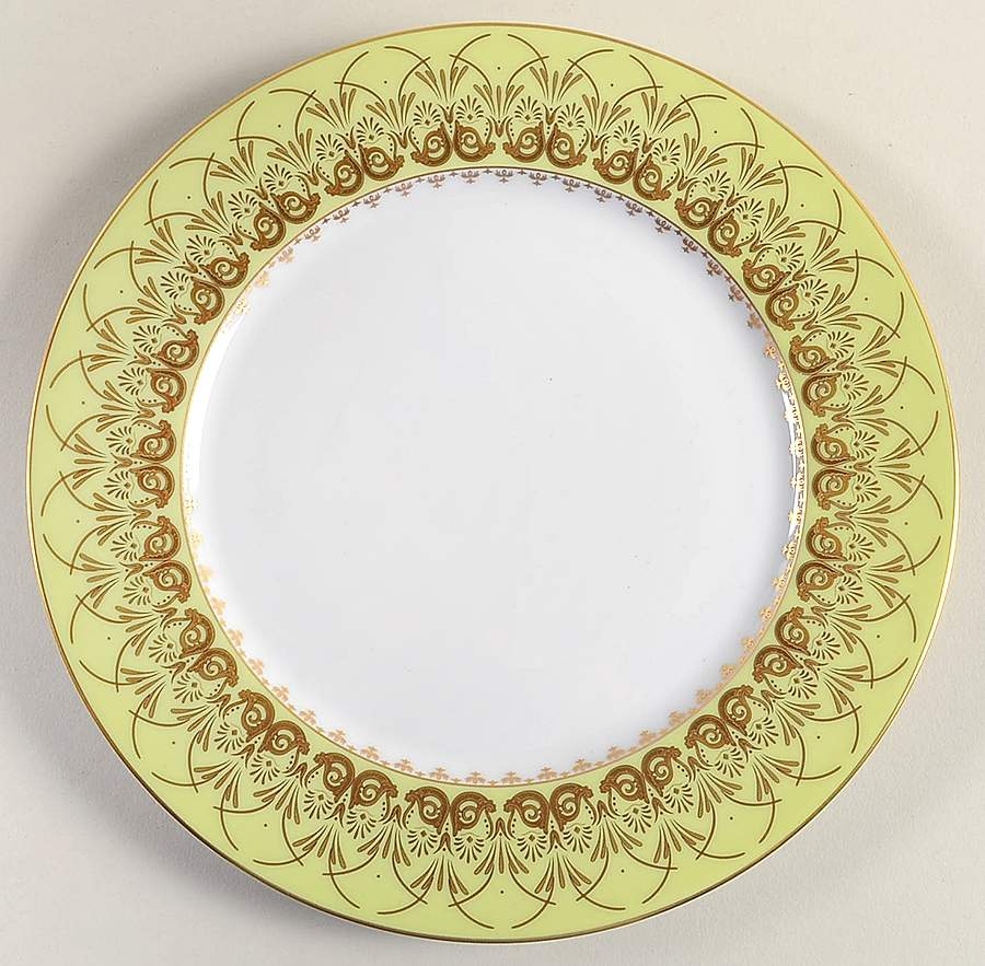 Neptune Pistachio Dessert/Pie Plate by Haviland-1