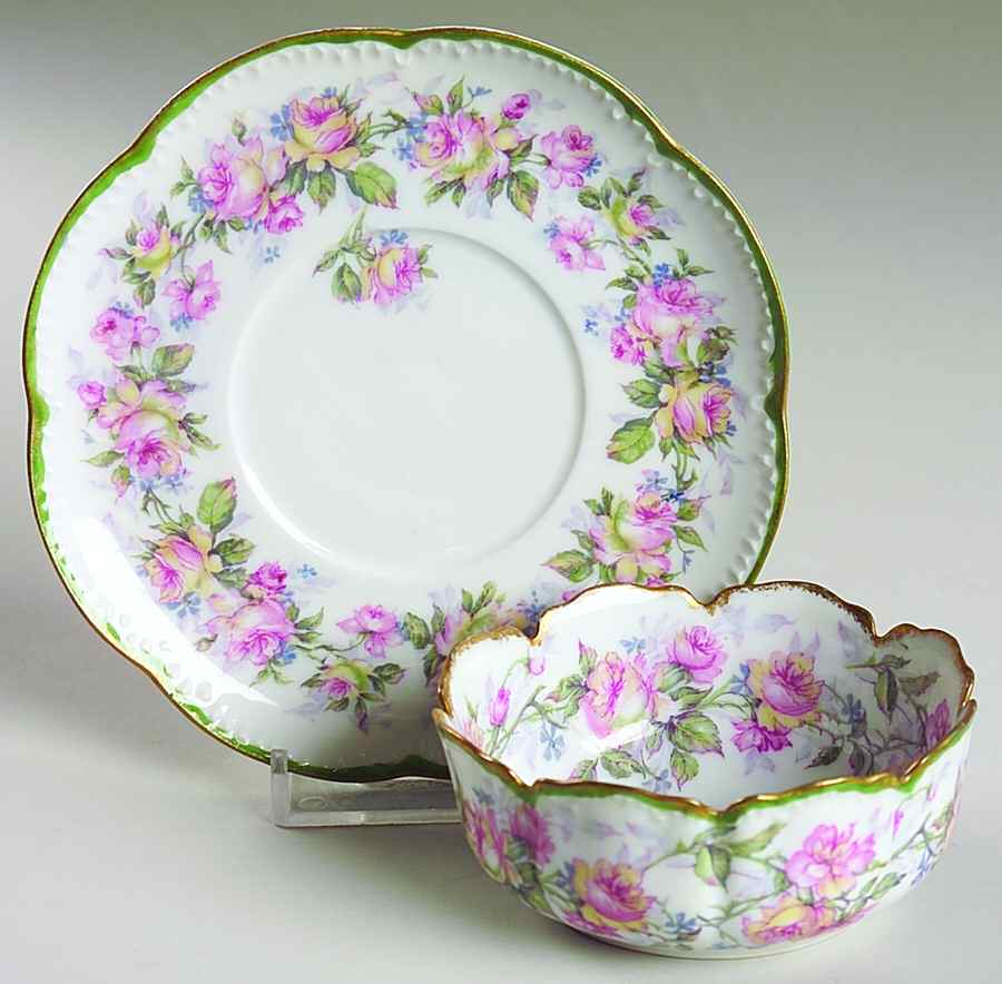 H3676 Ramekin & Saucer Set by Haviland-1