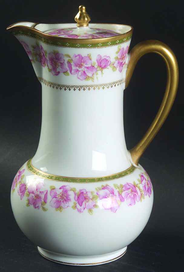 H3680 Chocolate Pot & Lid by Haviland-1