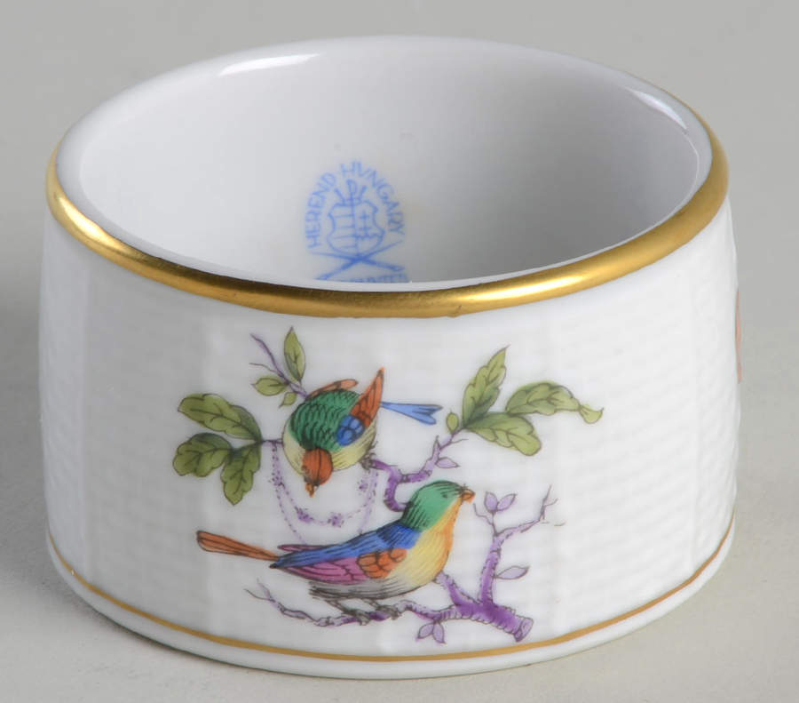 Rothschild Bird (Pastel Colors) Napkin Ring by Herend-1