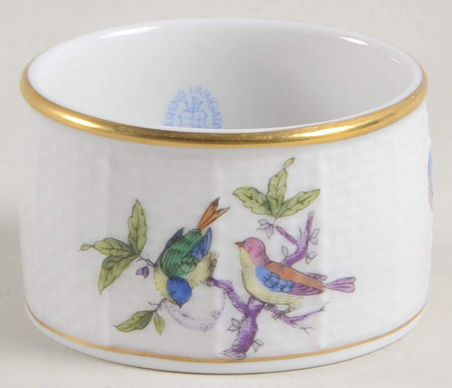 Rothschild Bird (Pastel Colors) Napkin Ring by Herend-1