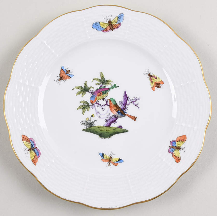 Rothschild Bird (Pastel Colors) Bread & Butter Plate by Herend-1