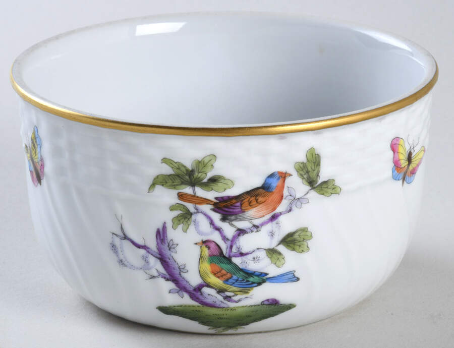 Rothschild Bird (Pastel Colors) Sugar Bowl No Lid by Herend-1