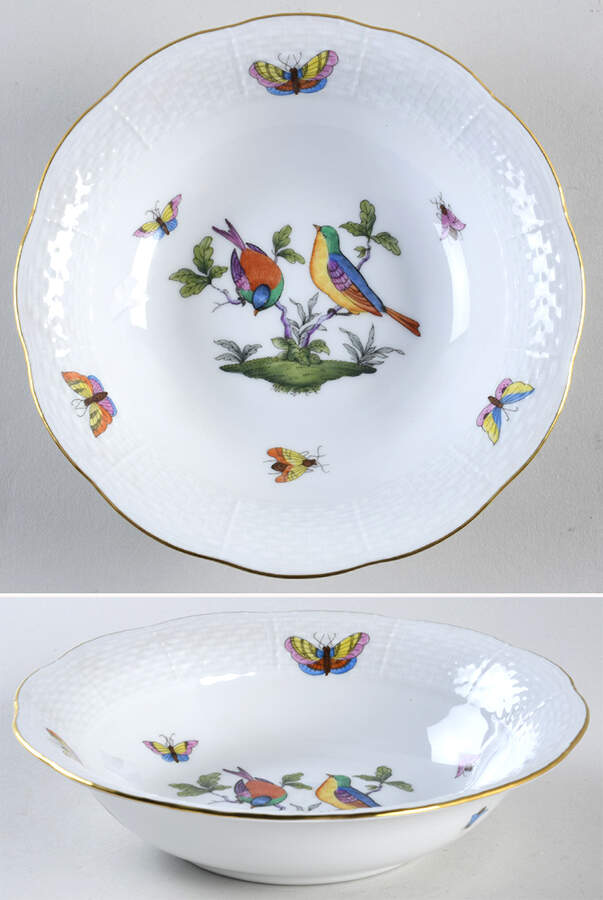 Rothschild Bird (Pastel Colors) Oatmeal Bowl by Herend-1