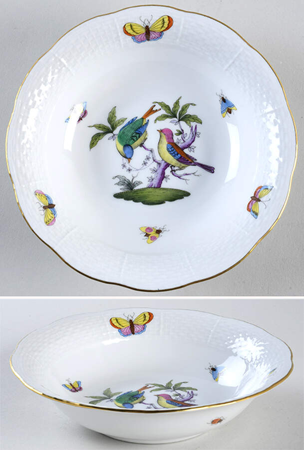 Rothschild Bird (Pastel Colors) Oatmeal Bowl by Herend-1