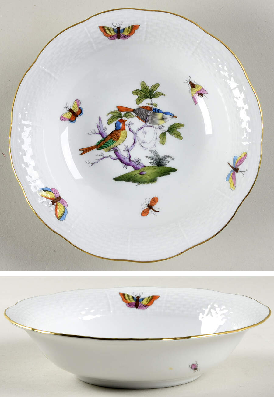 Rothschild Bird (Pastel Colors) Oatmeal Bowl by Herend-1