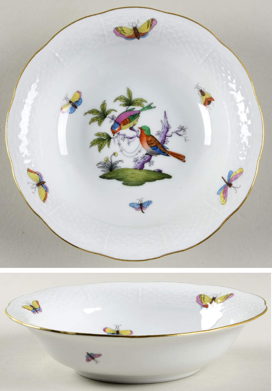 Rothschild Bird (Pastel Colors) Oatmeal Bowl by Herend-1