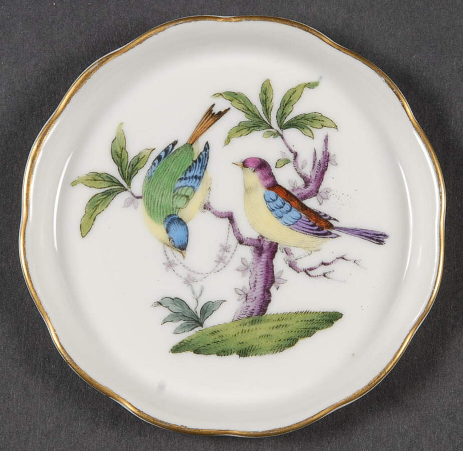 Rothschild Bird (Pastel Colors) Coaster by Herend-1