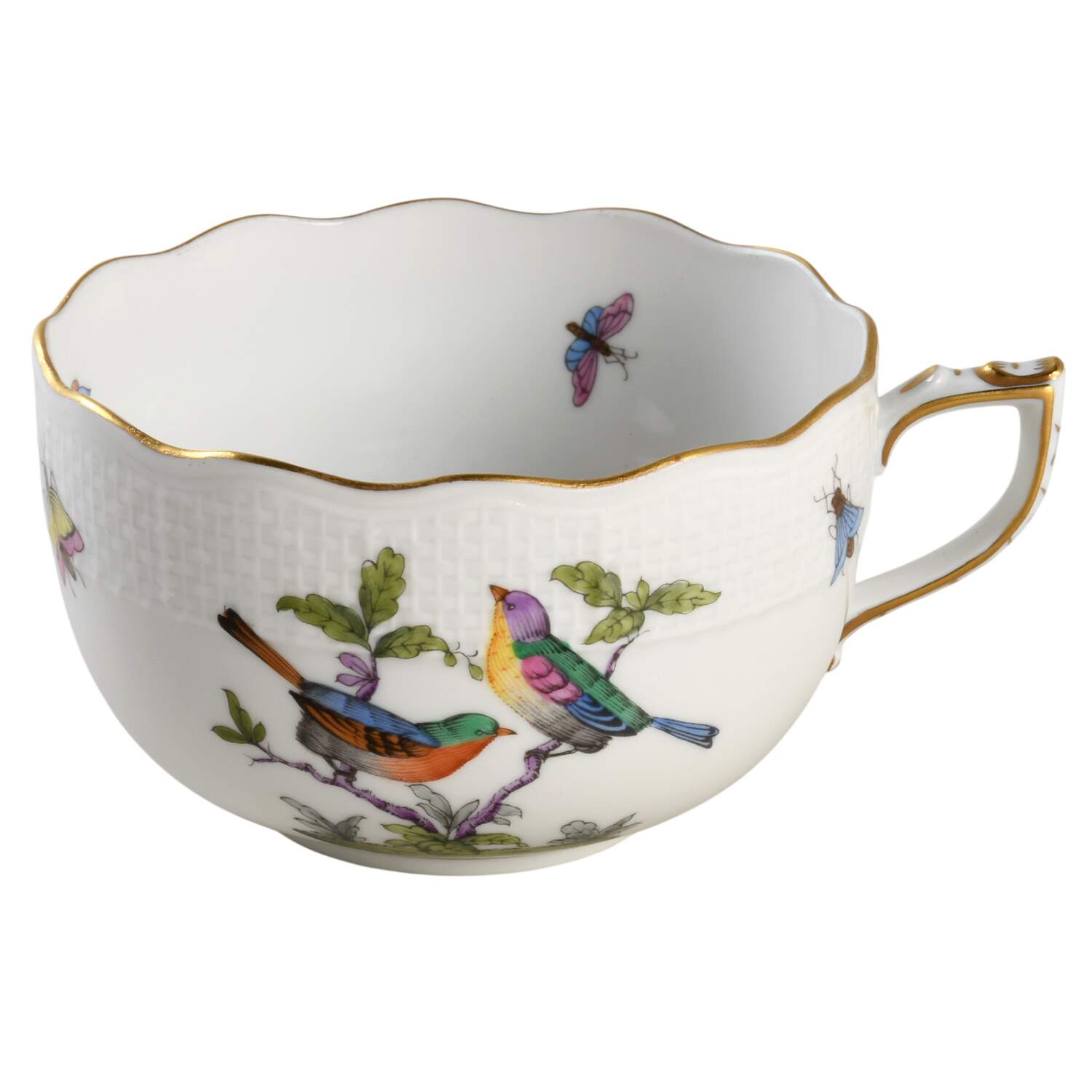 Rothschild Bird (Pastel Colors) Flat Cup by Herend-1