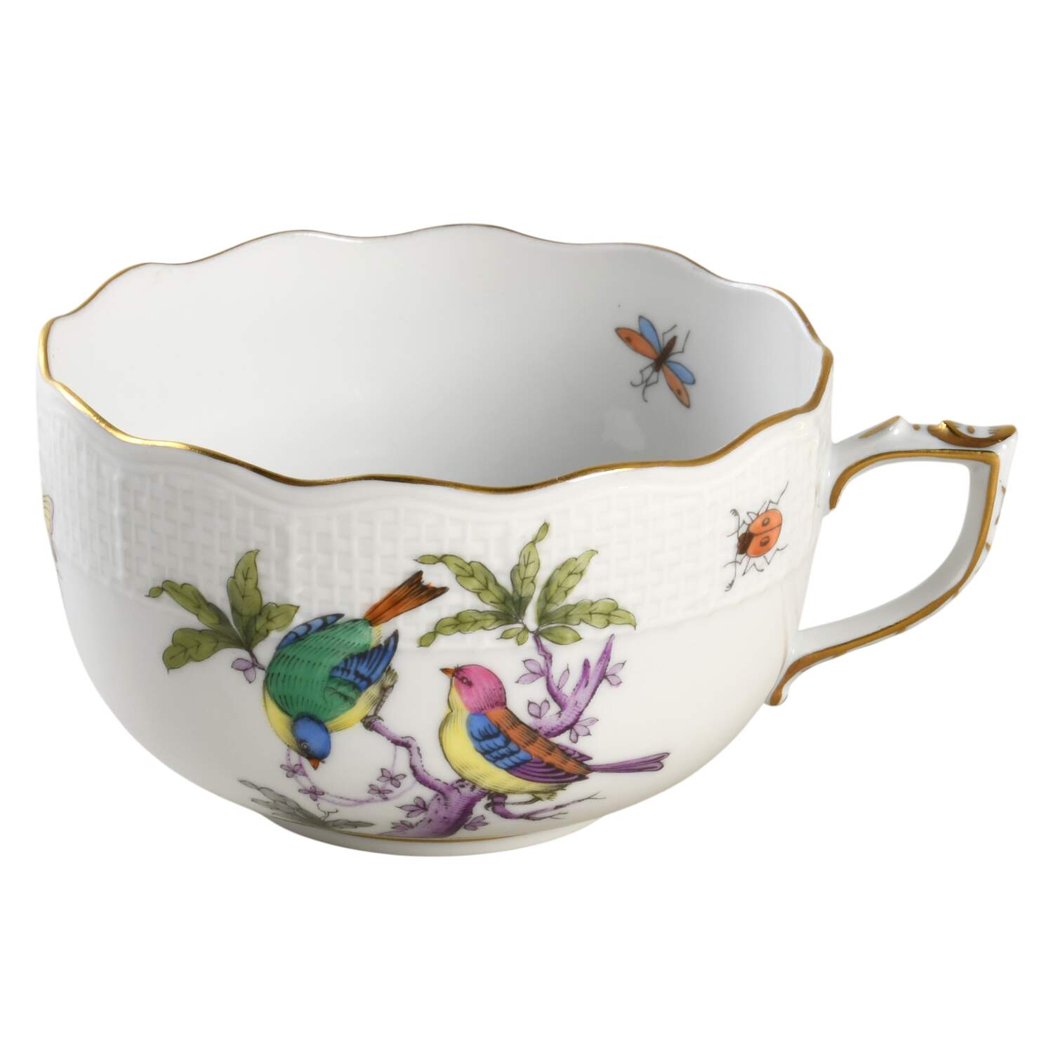 Rothschild Bird (Pastel Colors) Flat Cup by Herend-1