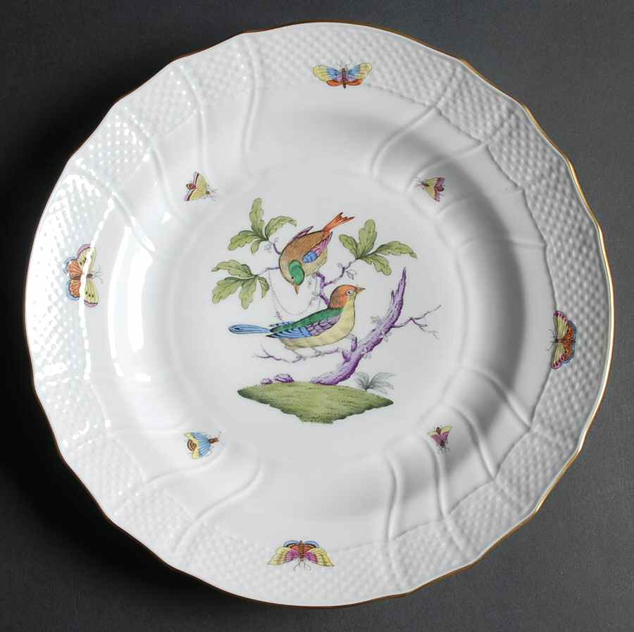 Rothschild Bird (Pastel Colors) Dinner Plate by Herend-1