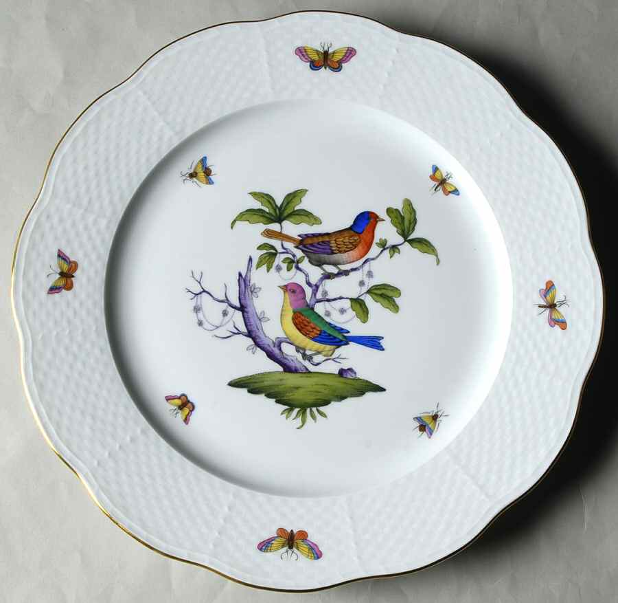 Rothschild Bird (Pastel Colors) Service Plate (Charger) by Herend-1