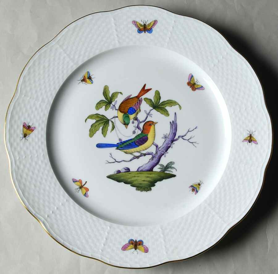 Rothschild Bird (Pastel Colors) Service Plate (Charger) by Herend-1