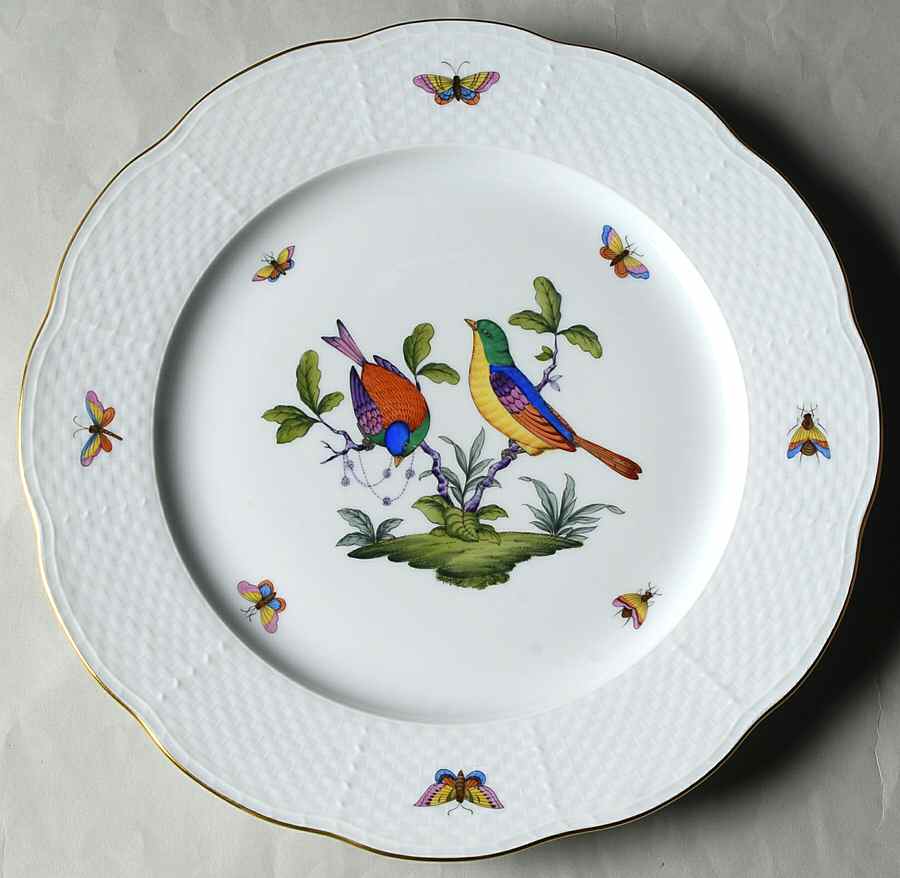 Rothschild Bird (Pastel Colors) Service Plate (Charger) by Herend-1