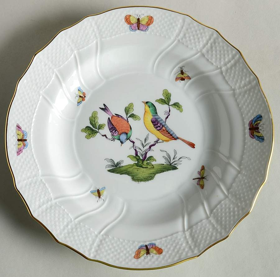 Rothschild Bird (Pastel Colors) Dinner Plate by Herend-1
