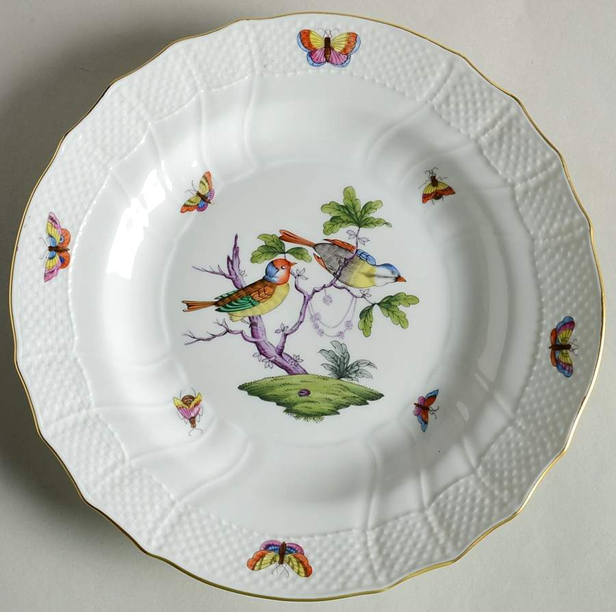 Rothschild Bird (Pastel Colors) Dinner Plate by Herend-1
